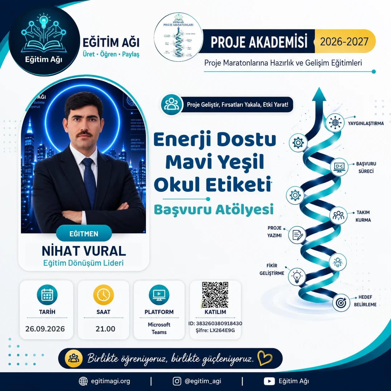Enerji Dostu Mavi Yeşil Okul Etiketi